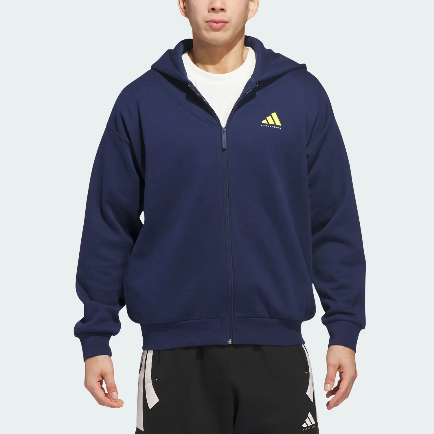 Баскетбольная куртка унисекс Adidas, темный indigo — фото 4