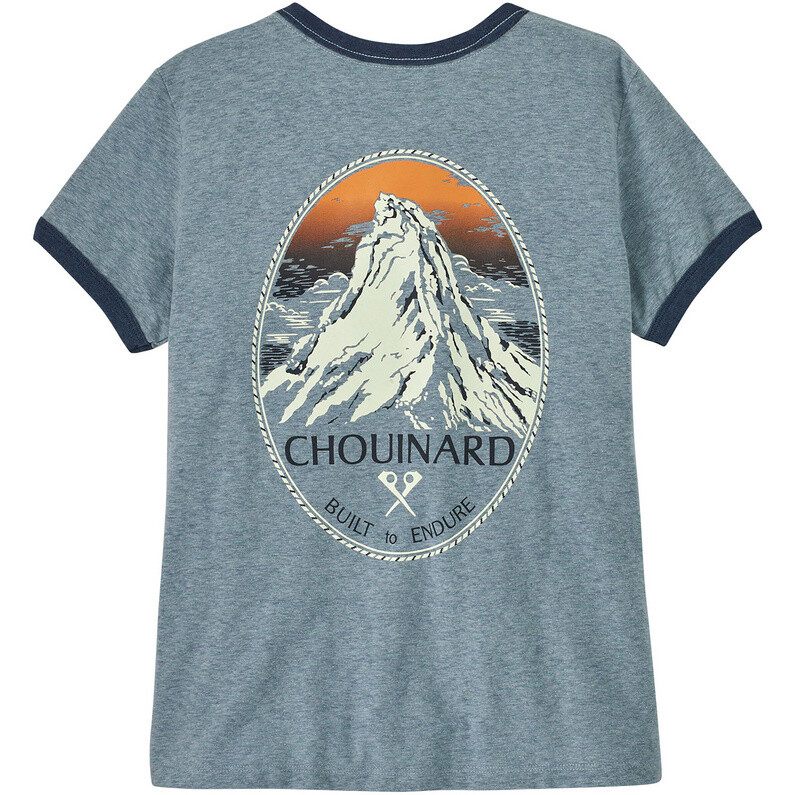

Женская футболка Ringer Chouinard Crest Patagonia, синий