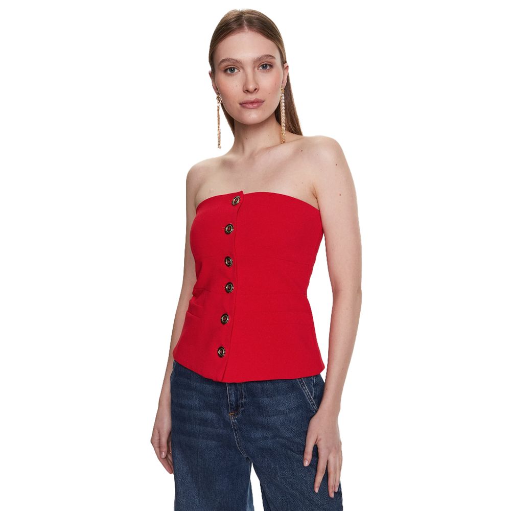 

Розовые полиэстеровые топ и футболка Pinko