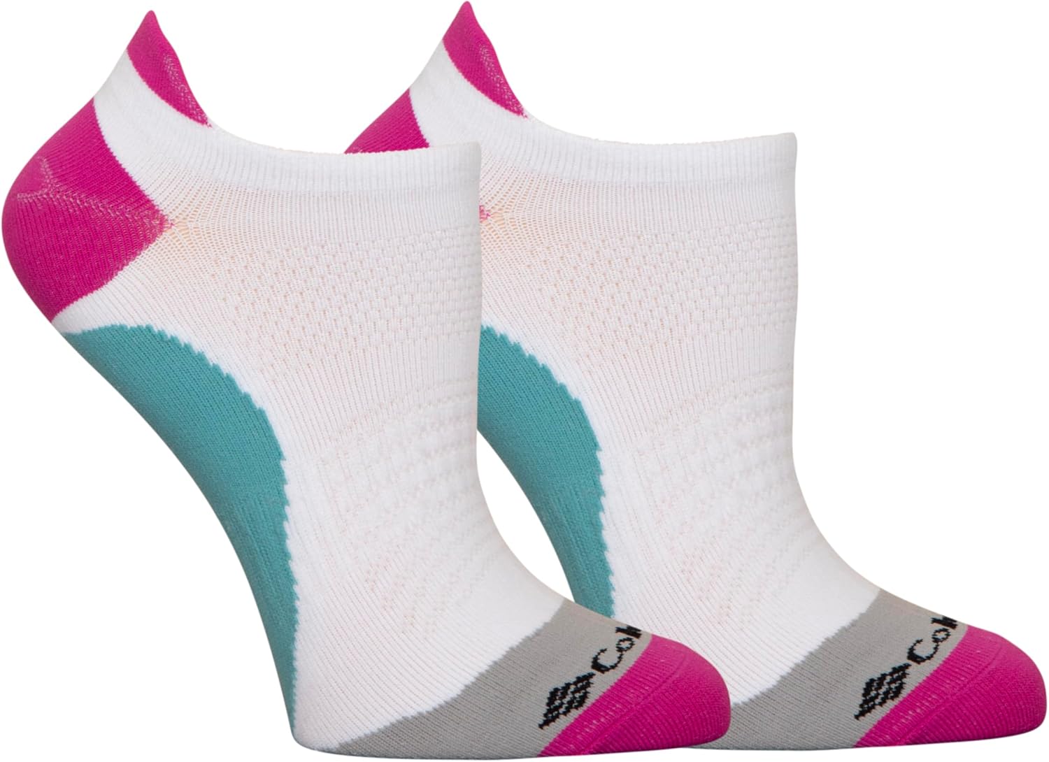 

Колумбийские носки Colorblock Brr No-Show Lightweight, 2 пары Columbia, White