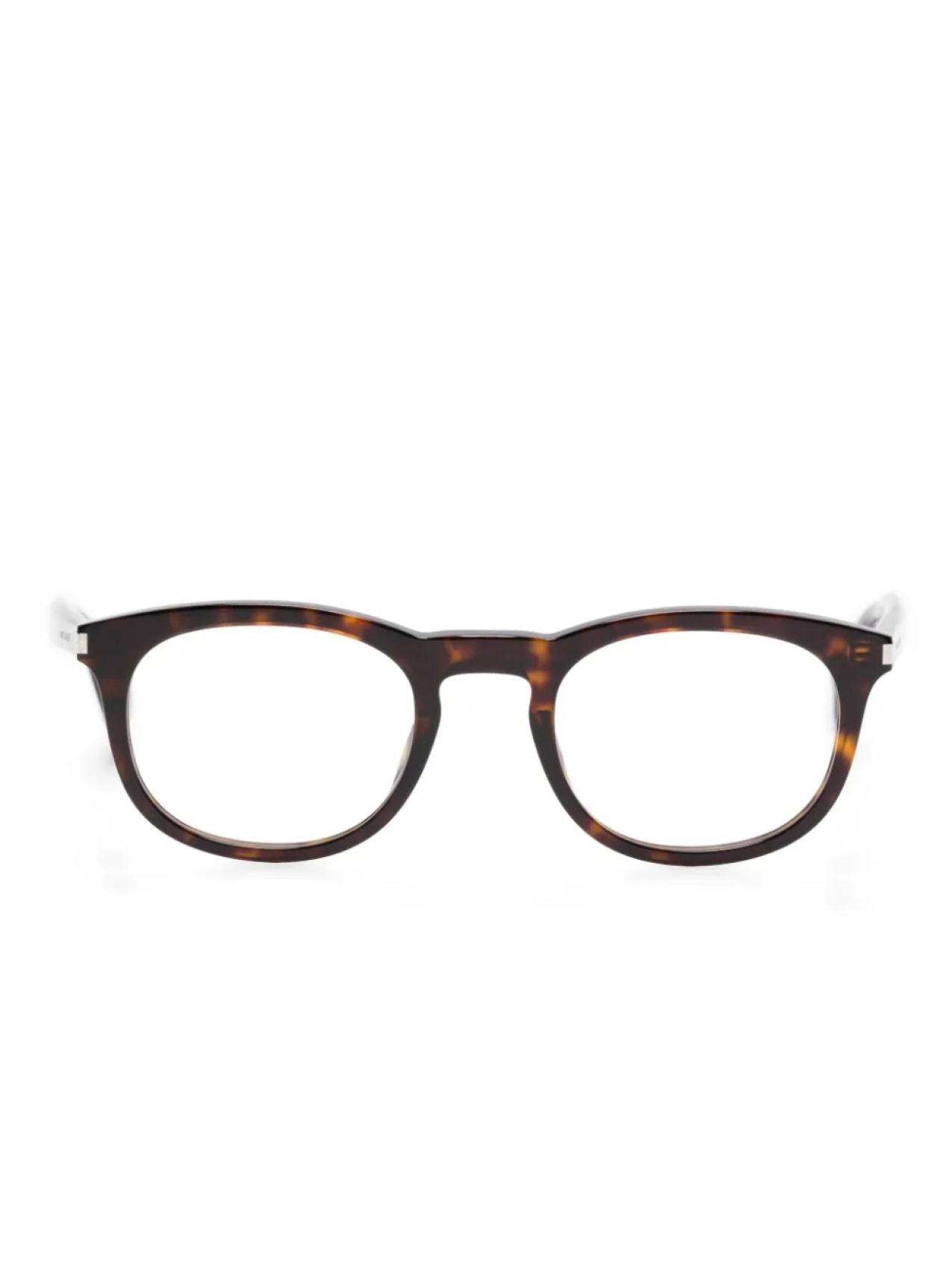 

Очки в круглой оправе Saint Laurent Eyewear, коричневый