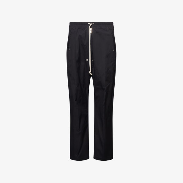 

Брюки прямого кроя Bela из хлопка Rick Owens, черный