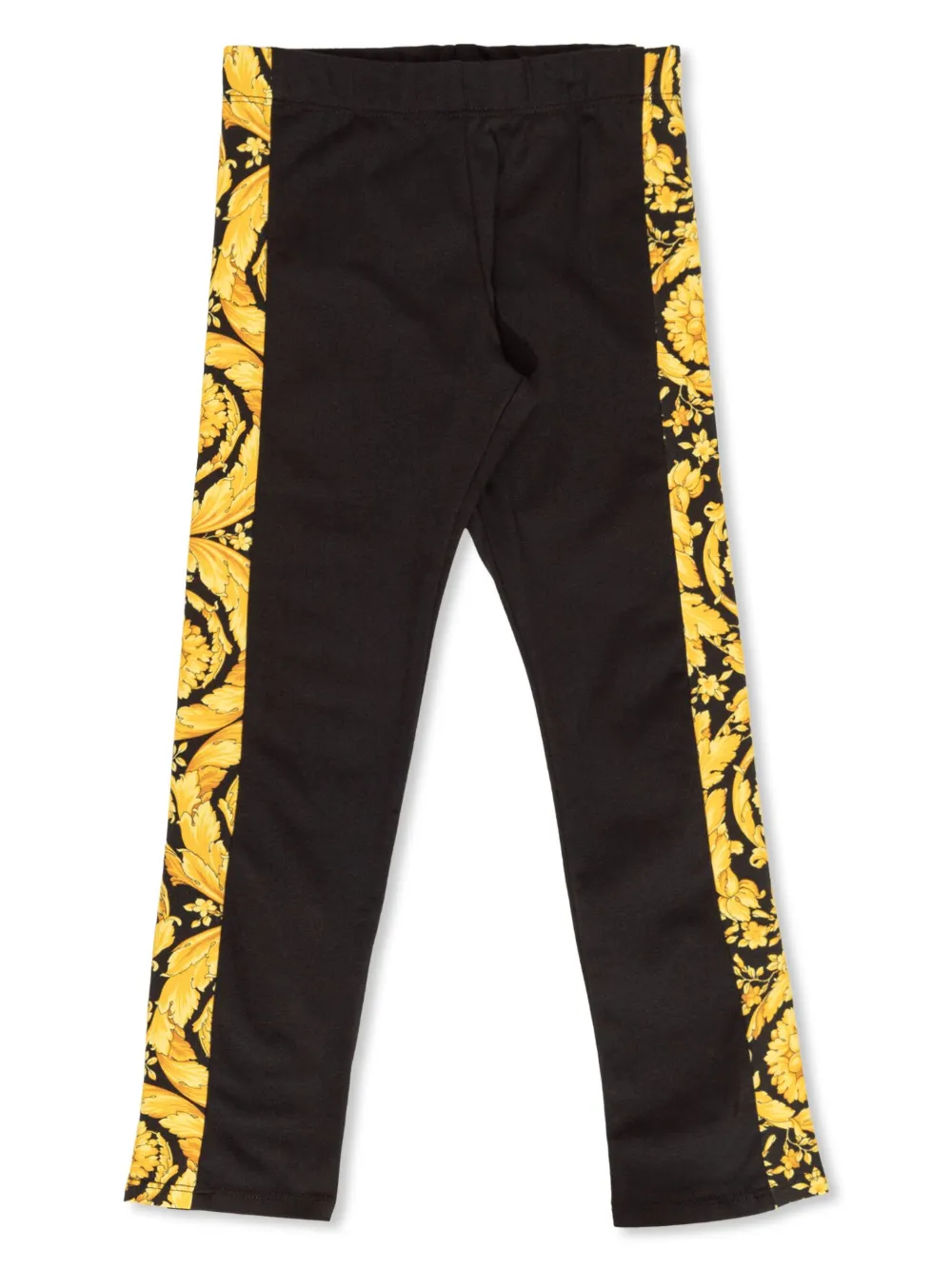 

Леггинсы с принтом Barocco Versace Kids, черный