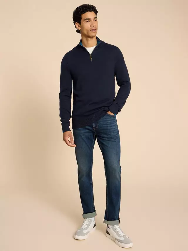 

Джемпер White Stuff Newport Merino Funnel Neck, темно-синий