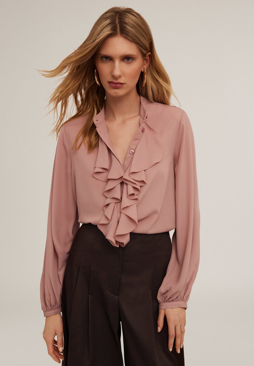 

Рубашка CON ROUCHES Motivi, фуксия