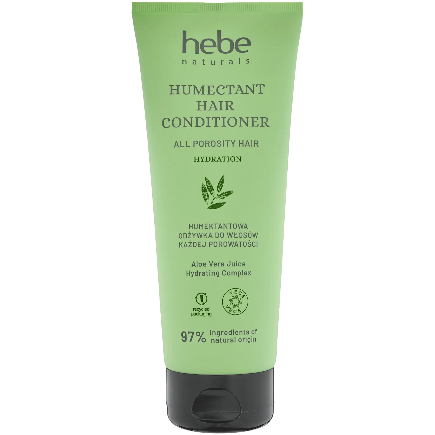 

Увлажняющий кондиционер для волос любой пористости Hebe Naturals, 200 мл