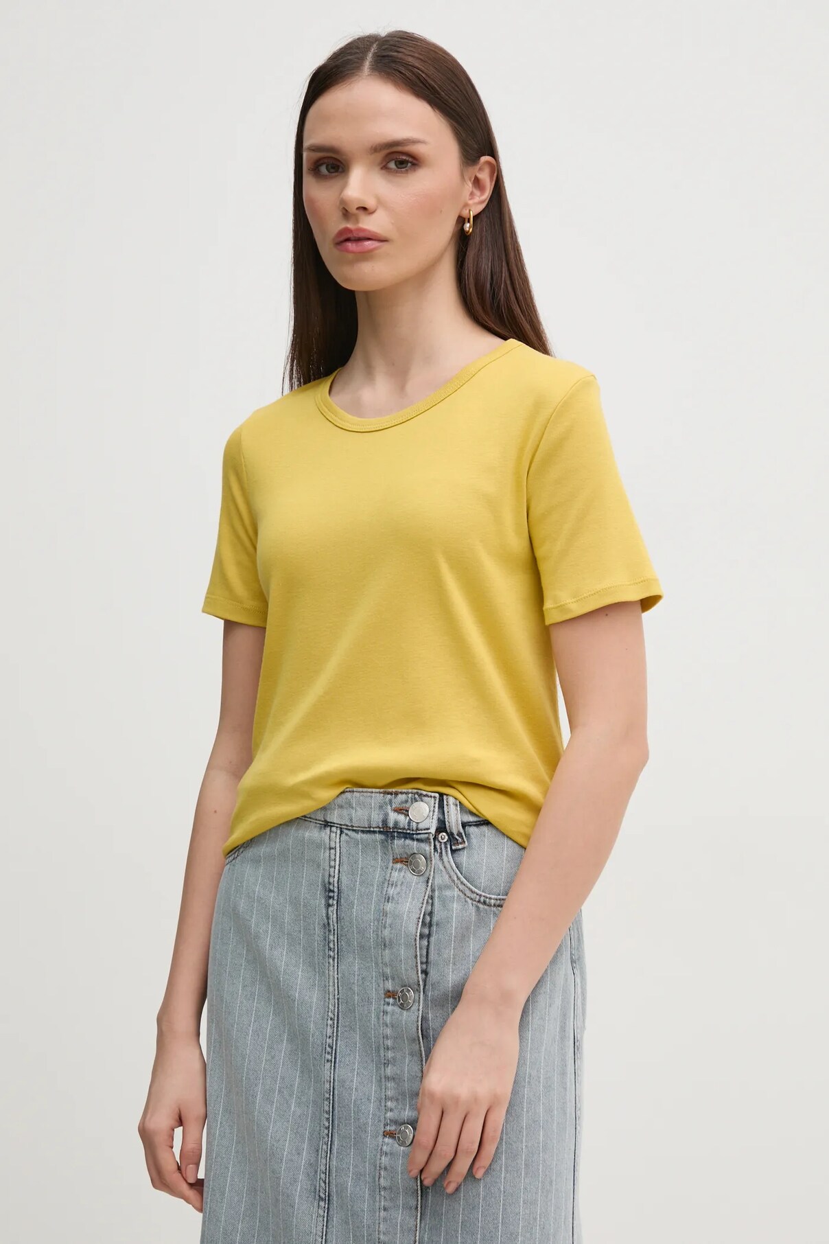 

Футболка из хлопка United Colors Of Benetton, желтый