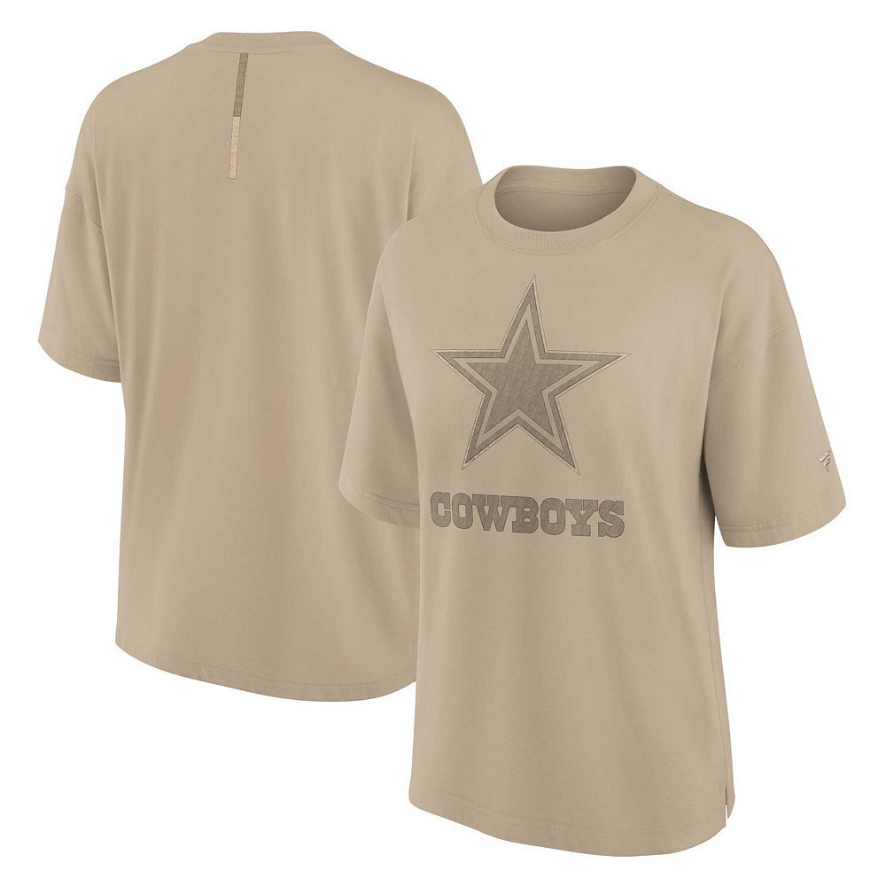 

Женская футболка оверсайз Fanatics цвета хаки Dallas Cowboys Elements Fanatics Brands - White Label, цвет Cow Beig K