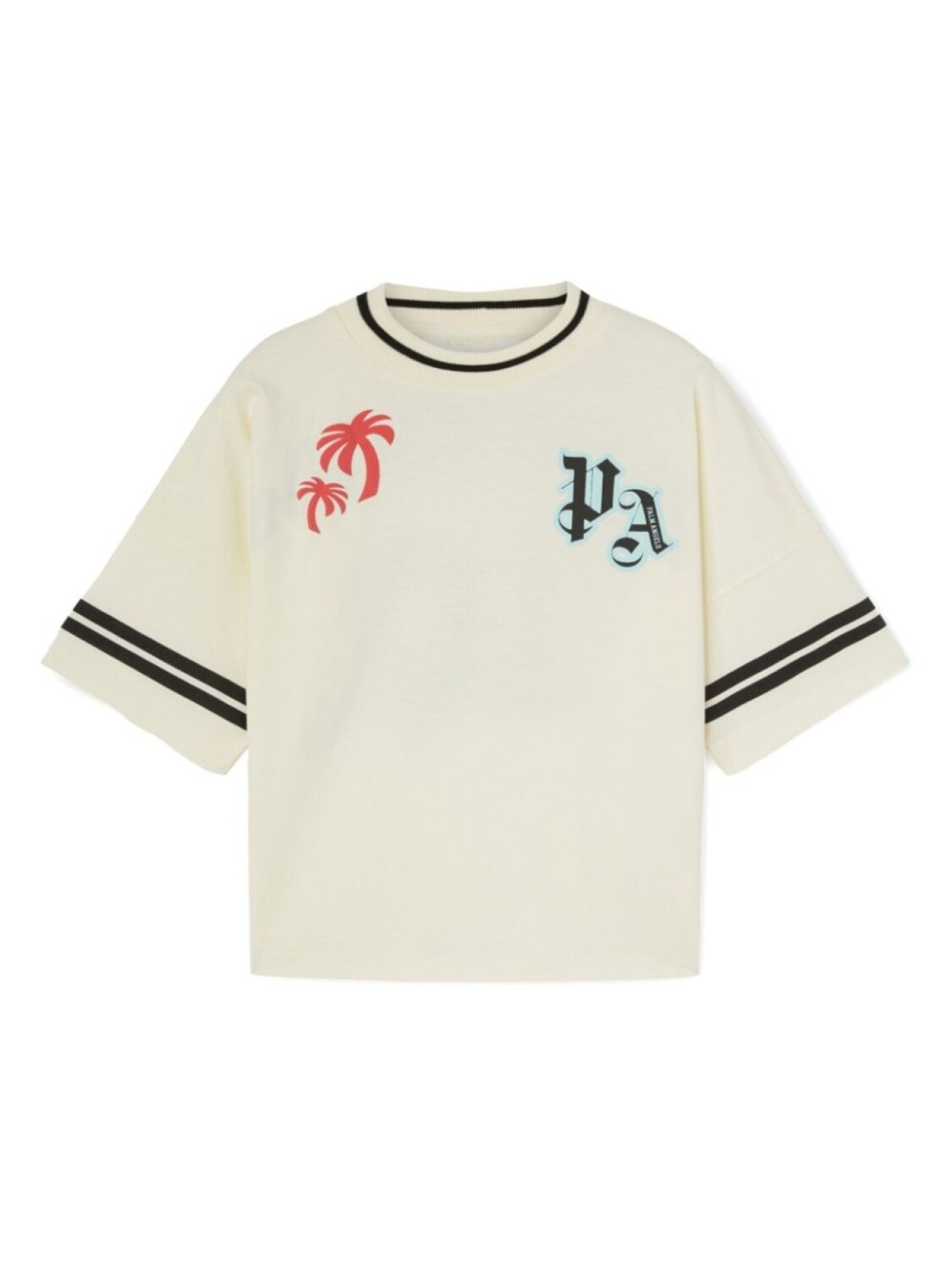 

Palm Angels Kids футболка с логотипом, белый