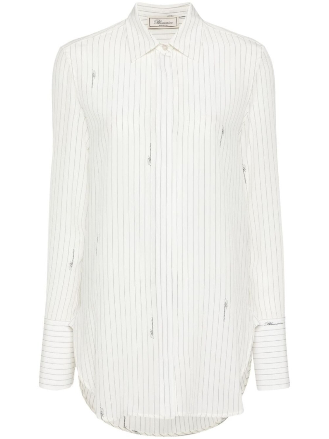 

Blumarine рубашка в тонкую полоску, белый