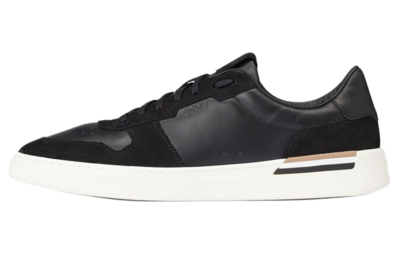 

Кроссовки BOSS Cupsole Panelled Leather Sneakers, черный