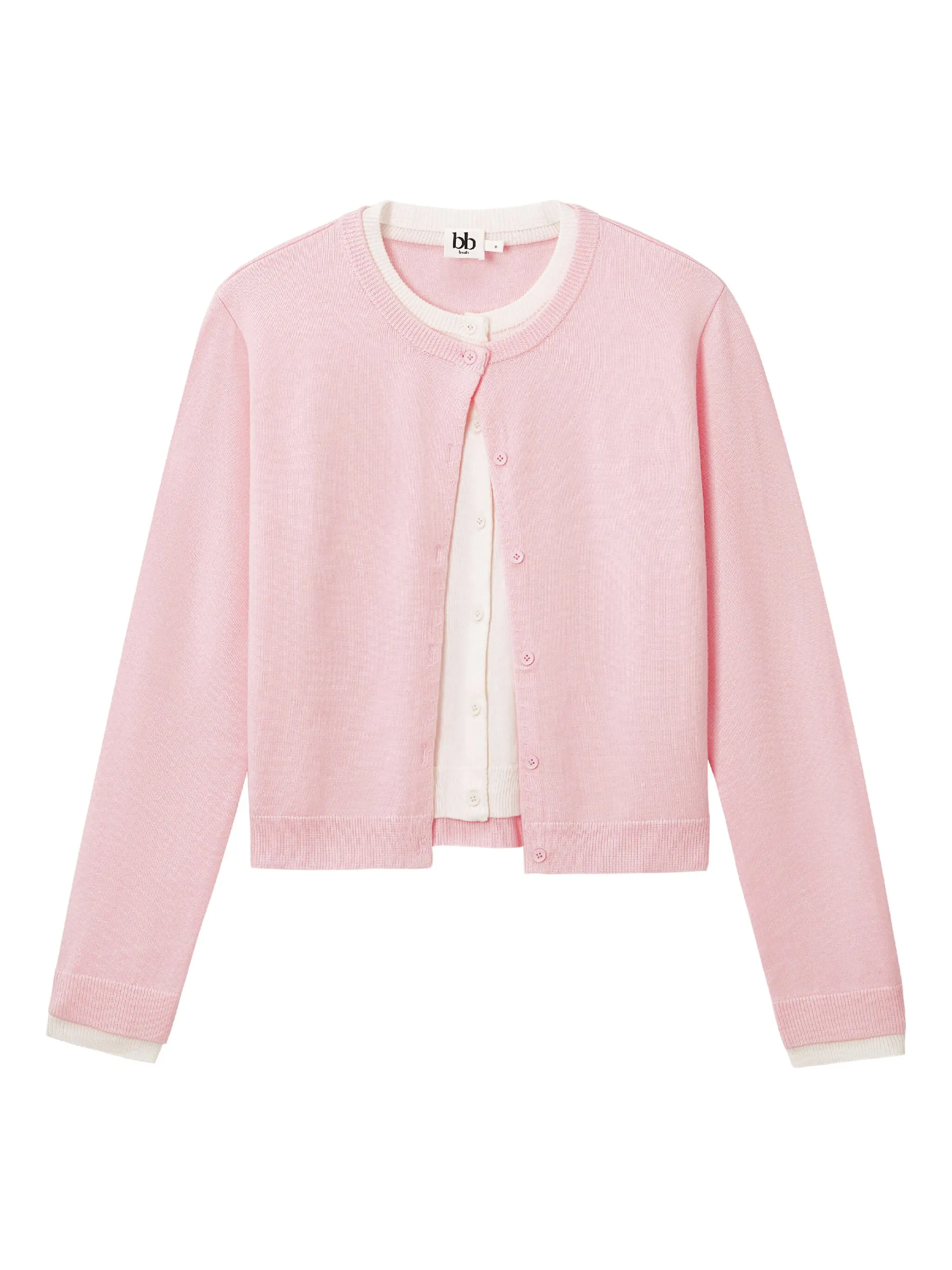 

Кардиган с длинными рукавами B+Ab, розовый