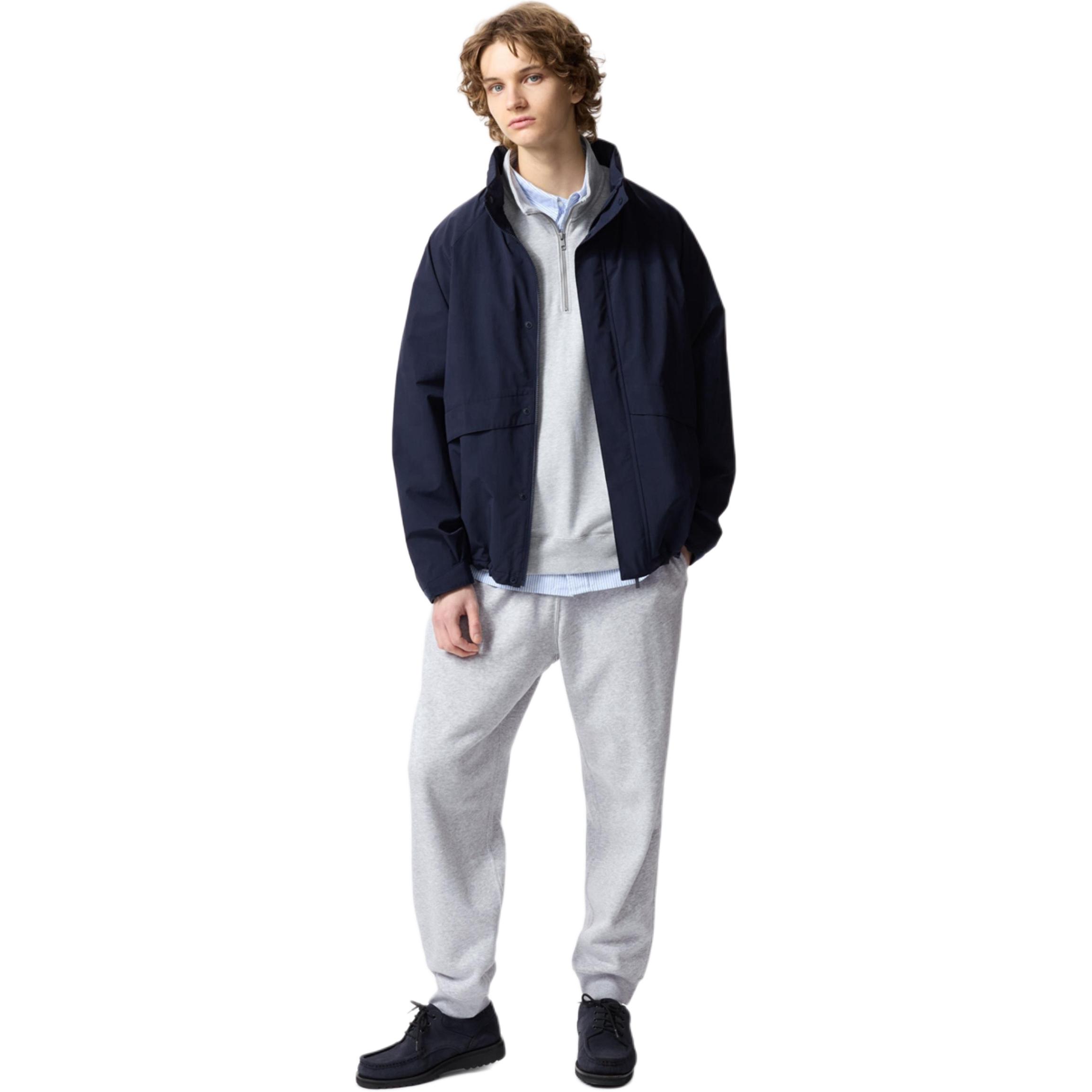 Повседневные брюки унисекс небесно-серые Sky Gray UNIQLO, серый — фото 4