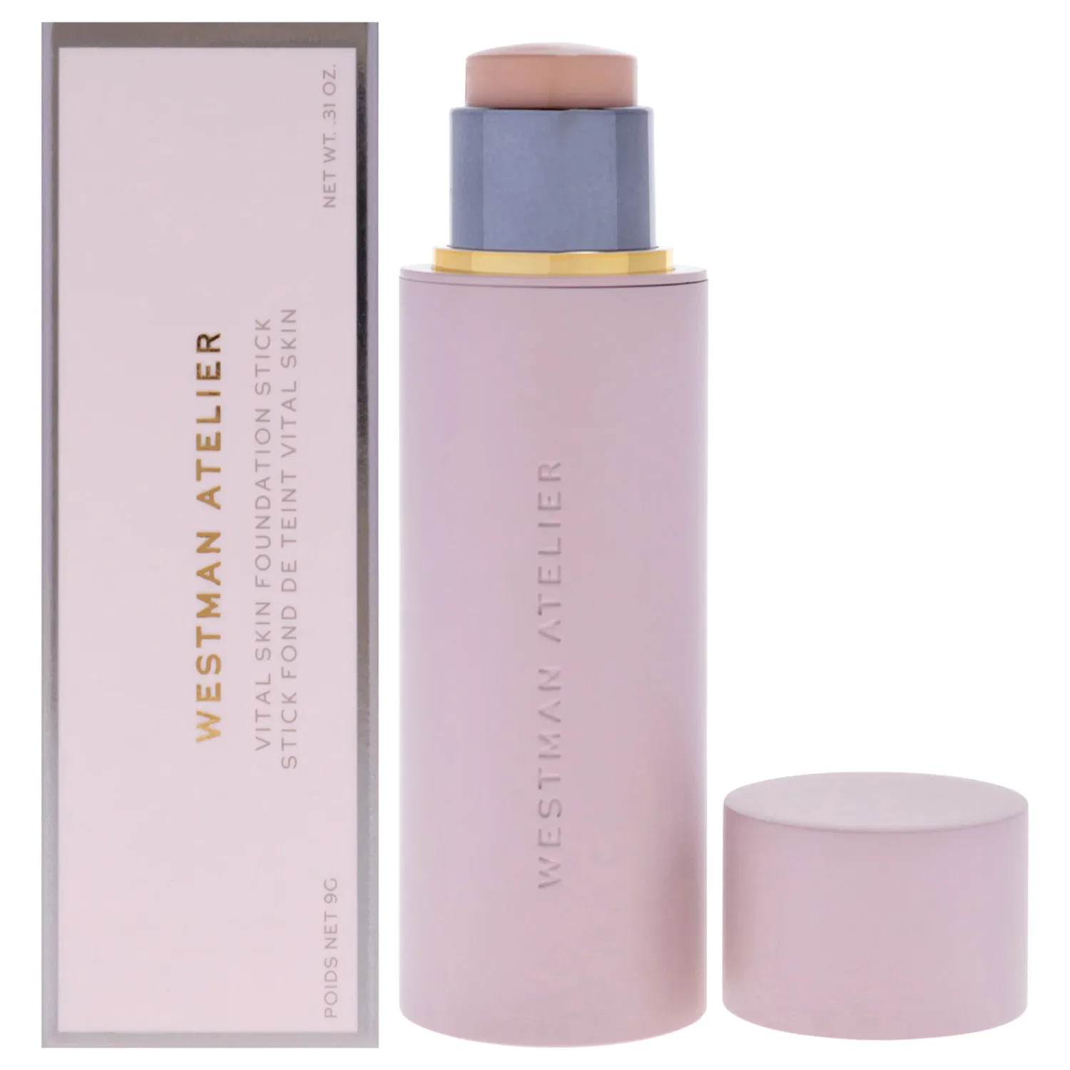Тональный стик Vital Skin Foundation Stick - N Atelier by Westman Atelier для женщин - 0,31 унции, прозрачный/прозрачный