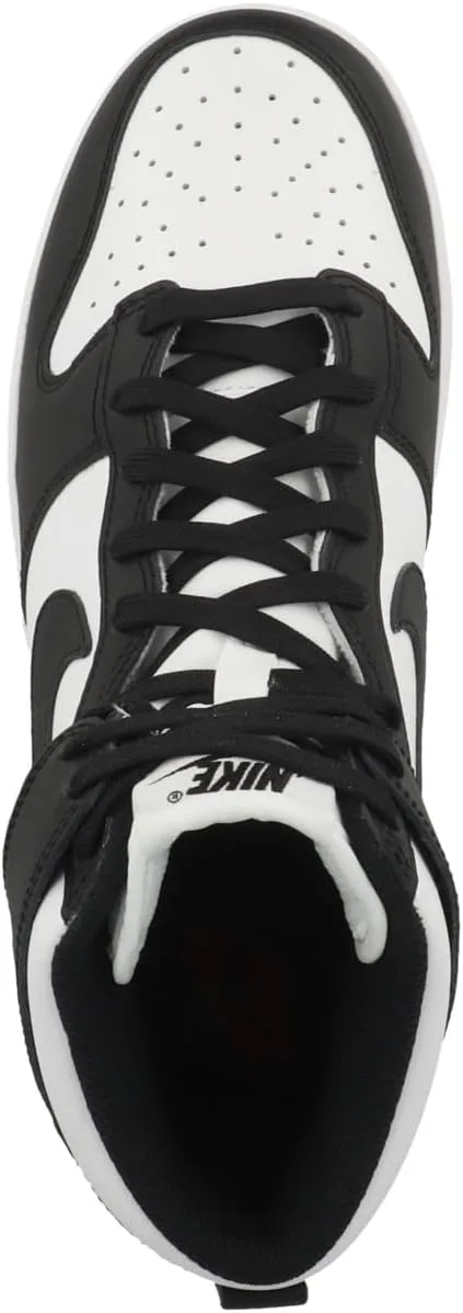 Кроссовки Nike Unisex Dunk High Retro, белый/черный — фото 2