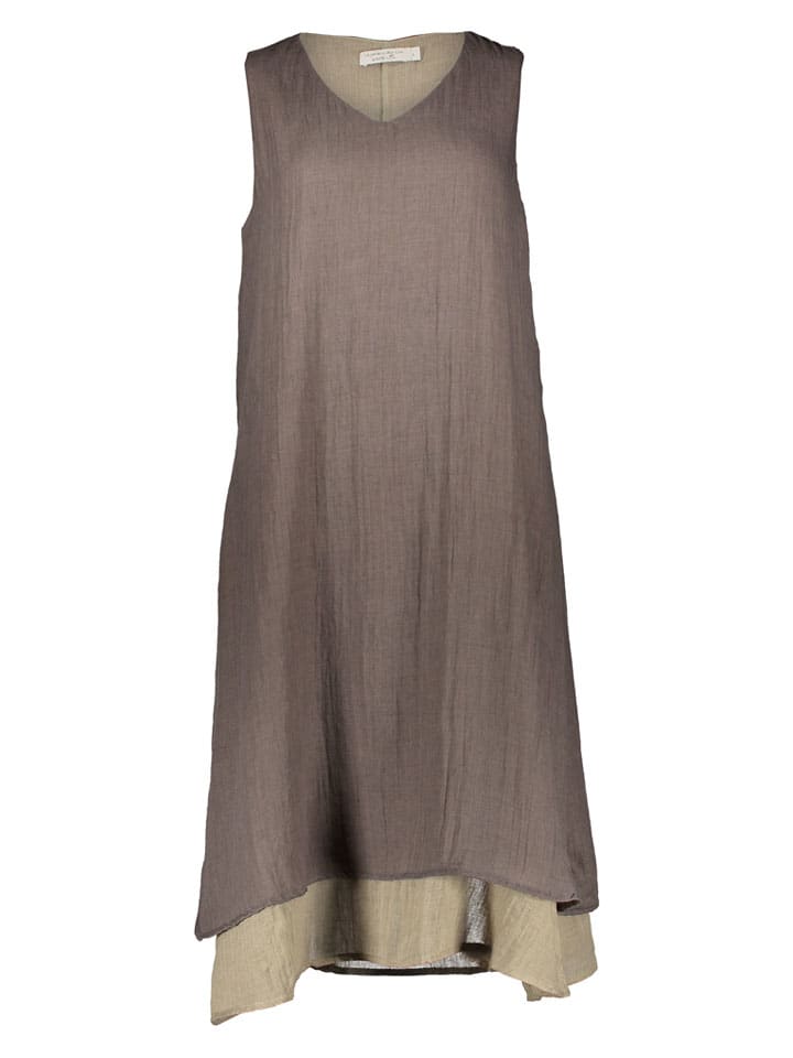 

Le Jardin du Lin Льняное платье цвета таупе