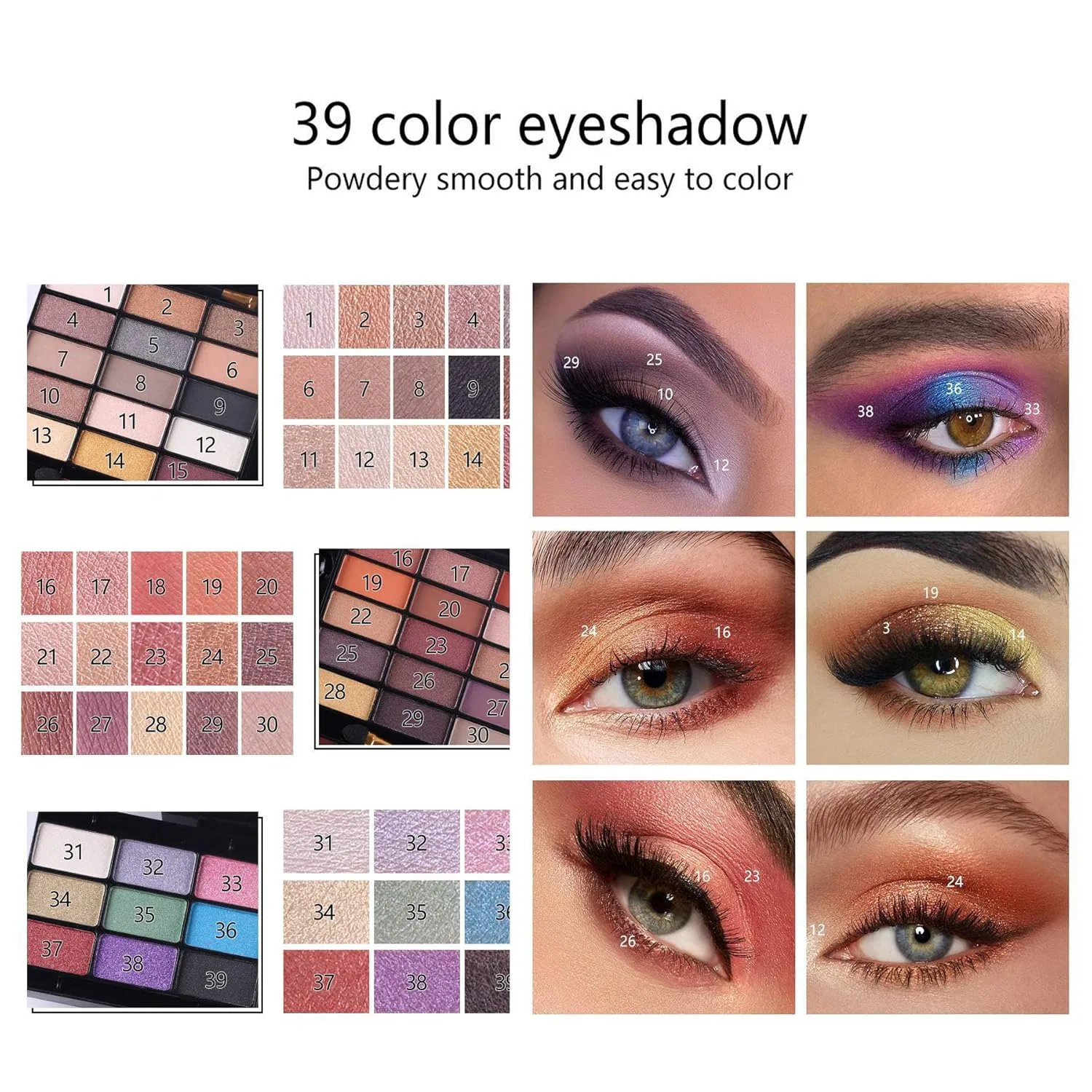 Палетка теней для век «49 Colours Eyeshadow Palette Makeup Kit» Jascherry, 49 Colours Cosmetic Case Box — фото 2