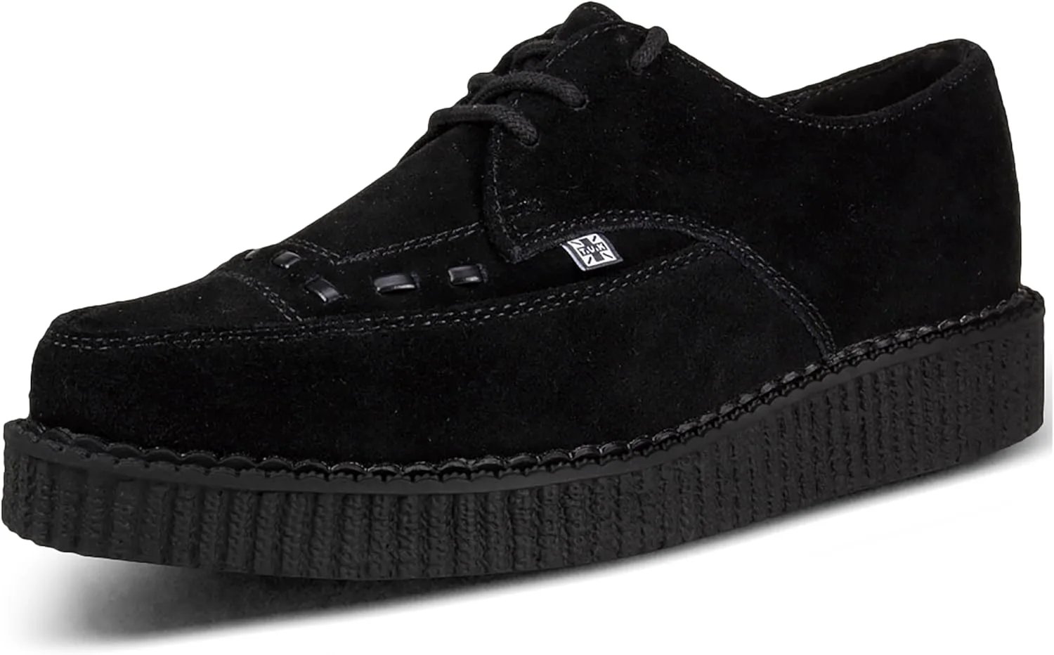 Мужские и женские туфли TUK Pointed Creeper на шнуровке T.U.K, черный/черный