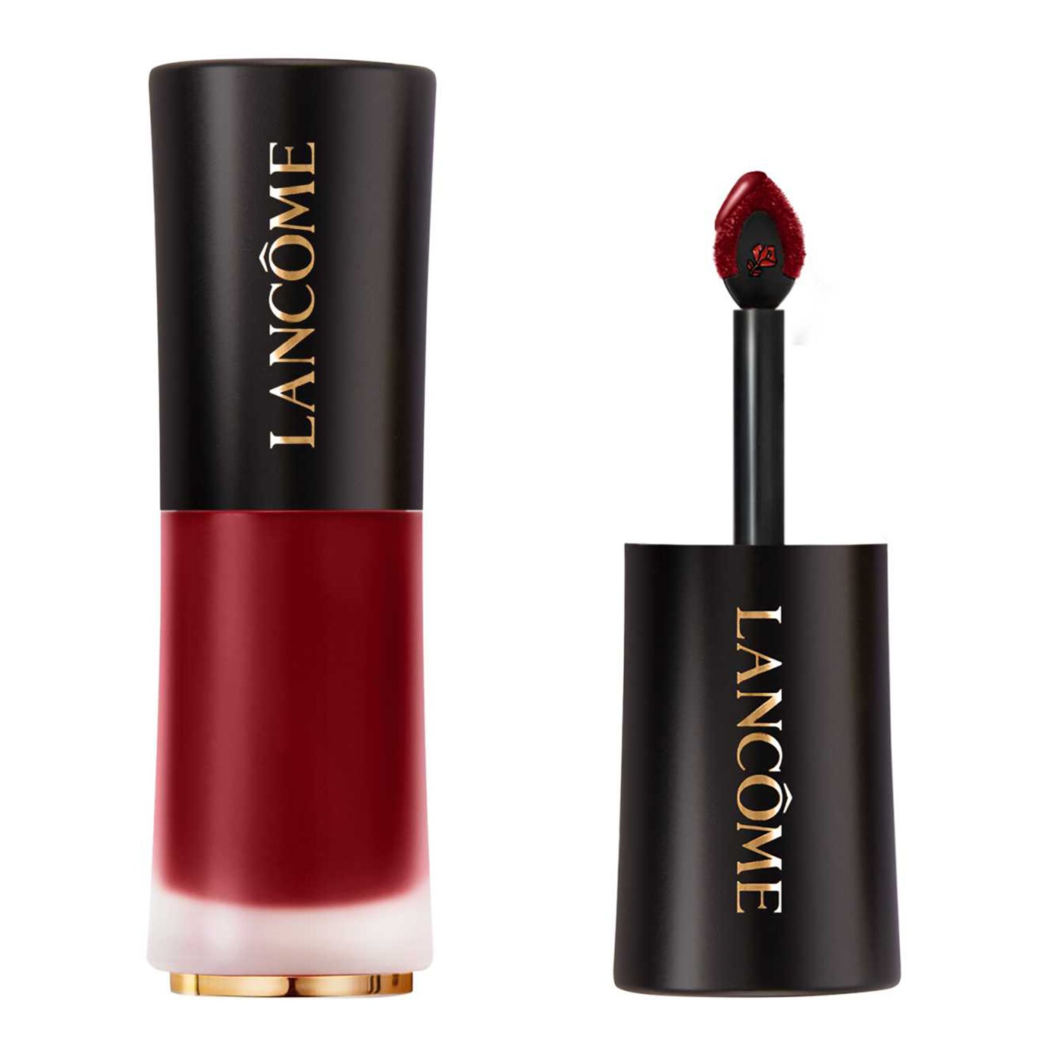 Стойкая полуматовая помада L'Absolu Rouge Drama Ink Lancôme, 481 Nuit Pourpre (6 ml)