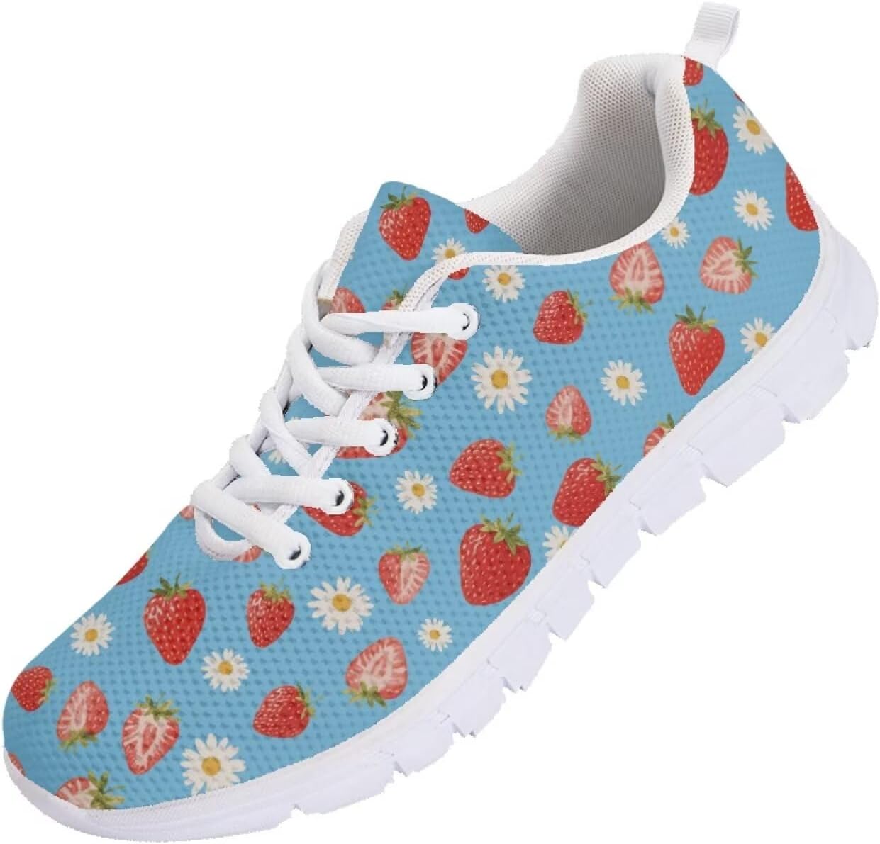 

Кроссовки Funnydude Funny Print для мужчин, дышащие, легкие, противоскользящие, для бега, тренировок и путешествий, Strawberry