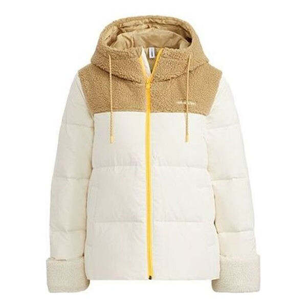 

Куртка флисовая куртка с капюшоном из неошерпы Adidas, белый