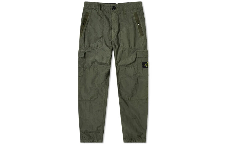 

Повседневные брюки мужские армейские зеленые Stone Island, зеленый