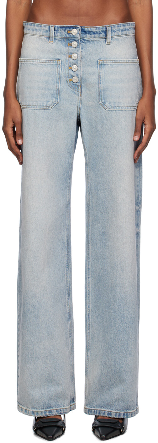 

Синие джинсы Multiflex Courreges, цвет Light blue wash