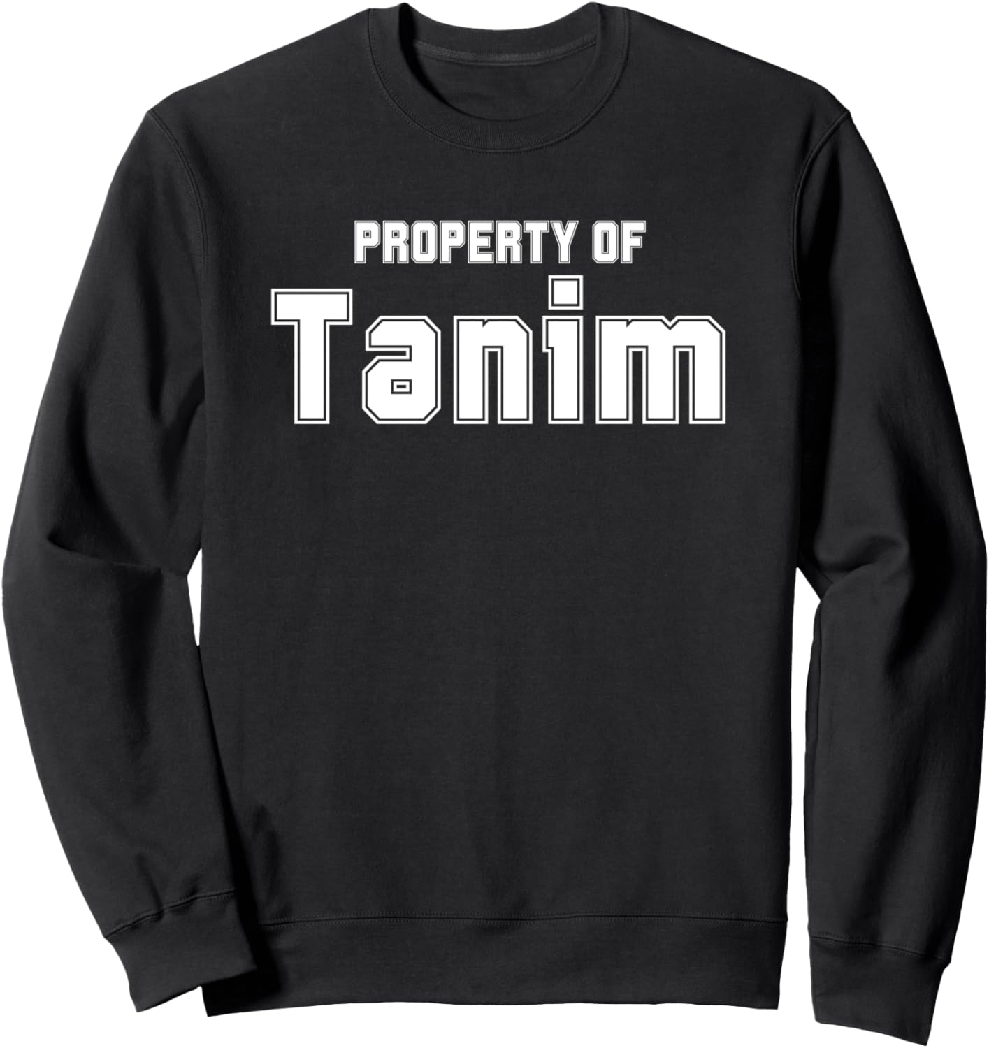 

Забавная толстовка с азиатским именем TANIM для мусульман Funny Asian Name Gifts Property Of Co., черный