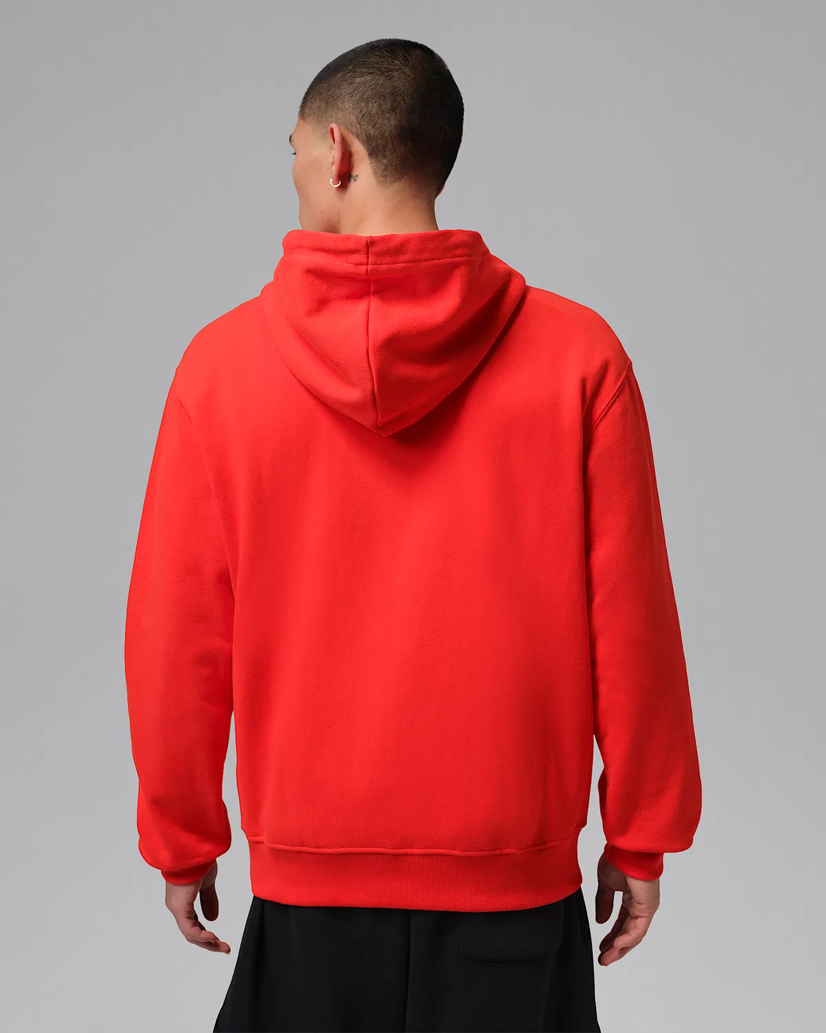 Мужская худи-оверсайз Jordan Flight Fleece, Chile Red/Gym Red — фото 2