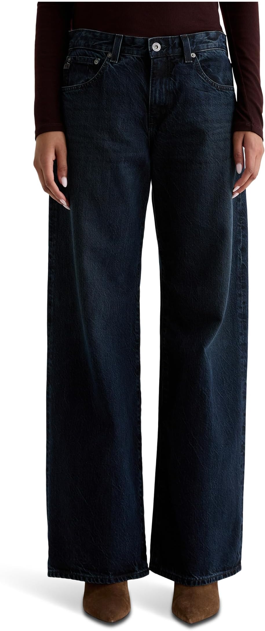 

Джинсы AG Jeans Women's Adria Low Rise Baggy Wide Leg In 2 Years Prose, 2 Years Prose