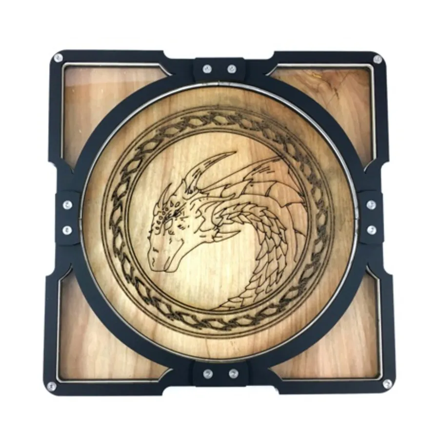 

Лоток для кубиков 10 x 10 дюймов — Дракон, Square Party Dice Trays (C4 Labs)