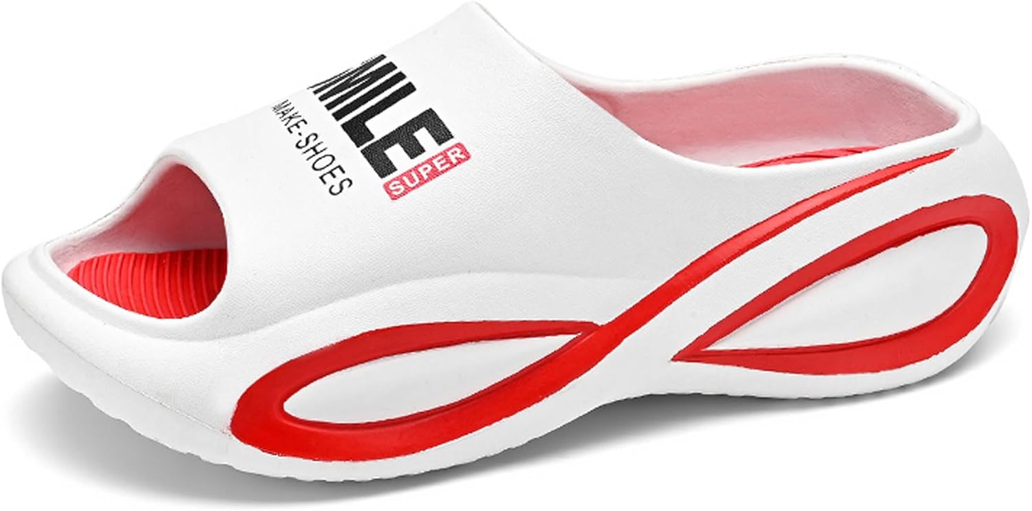 

Мужские и женские летние дышащие пляжные водные туфли, легкие в уходе, для бассейна, спорта, прогулок по парку, сандалии, домашние нескользящие шлепанцы для душа Dzbajrqm, белый