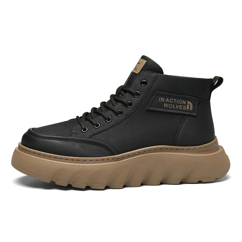 

Короткие мужские ботинки Martin SEPTWOLVES, Black (Standard Leather Shoe Size)