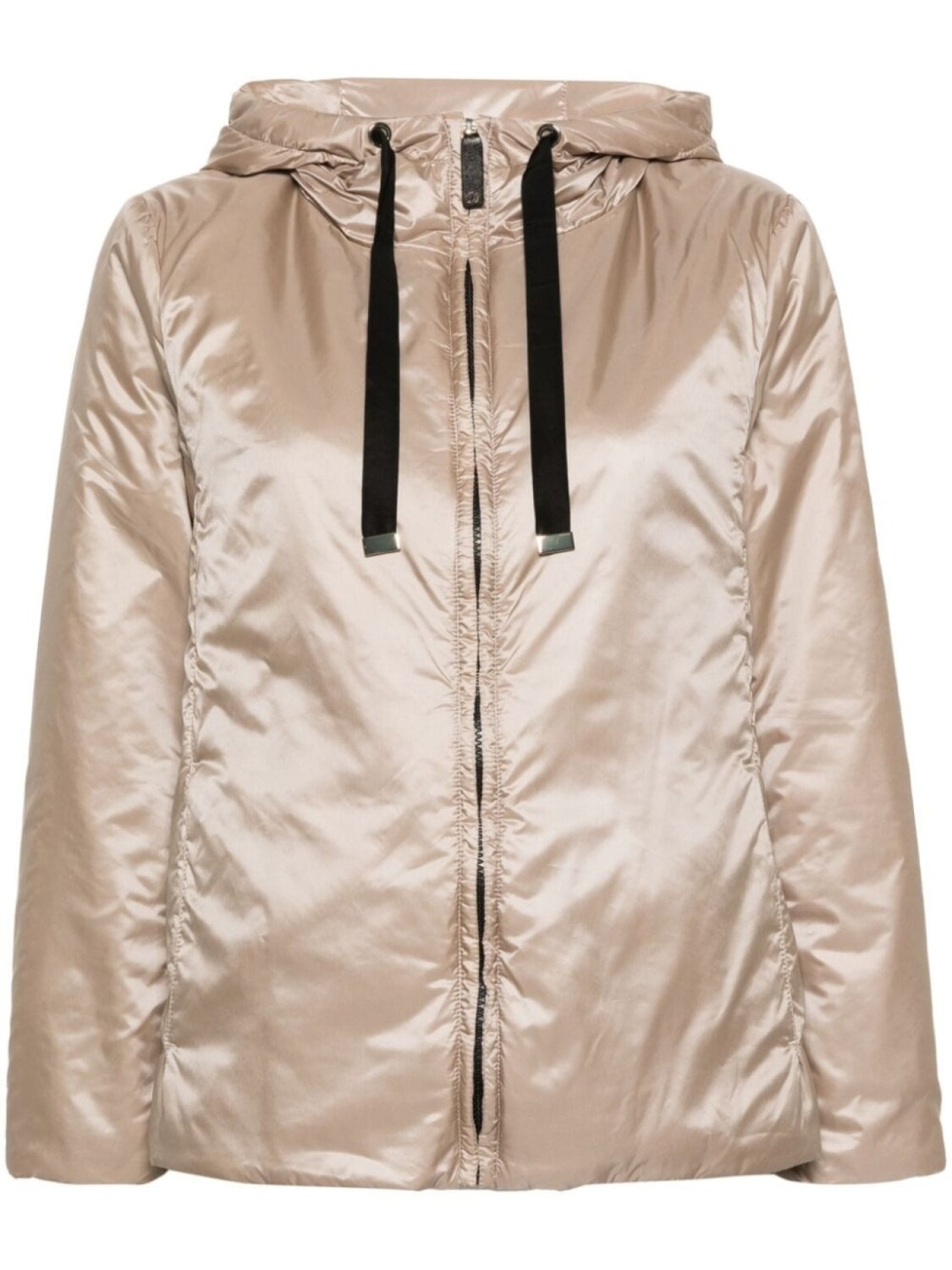 

Max Mara пуховик с капюшоном, нейтральный цвет