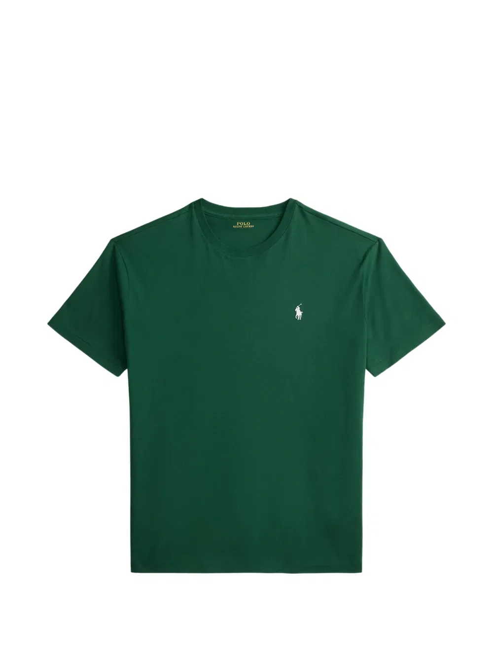Футболка приталенного кроя с вышивкой Polo Ralph Lauren, зеленый