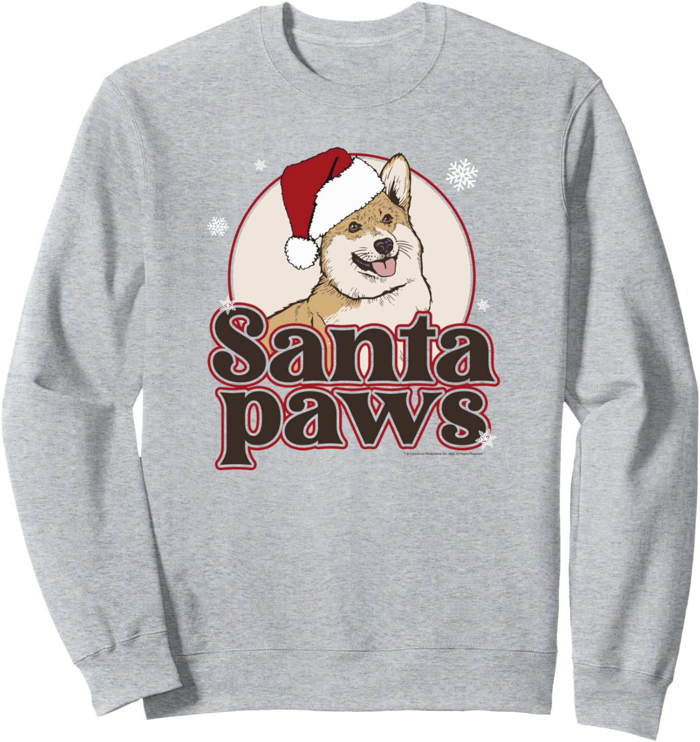 

Цель собаки. Рождественская толстовка с изображением Санта-Клауса и лапок. Праздничное настроение. Тино Purpose By W. Bruce Cameron, серый