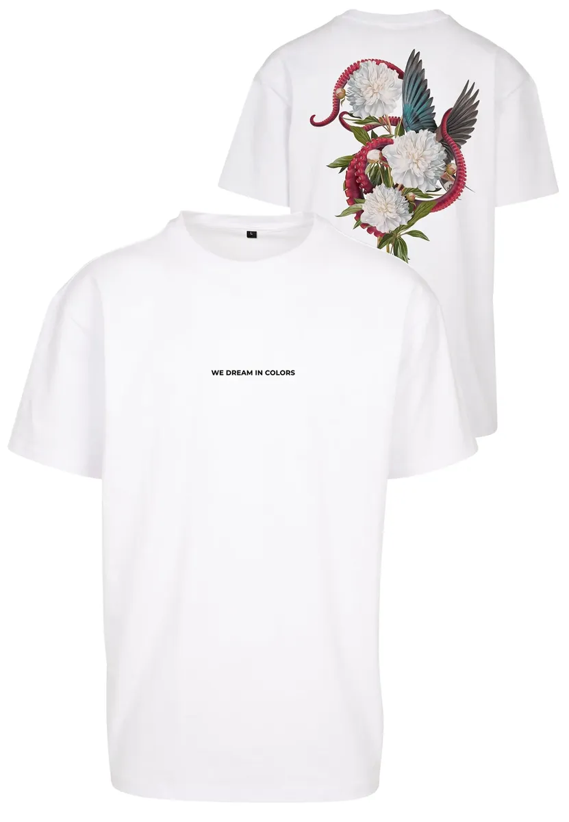 

Рубашка с короткими рукавами Upscale by Mister Tee "Upscale by Mister Tee Unisex We Dream in Colors Oversize Tee", белый