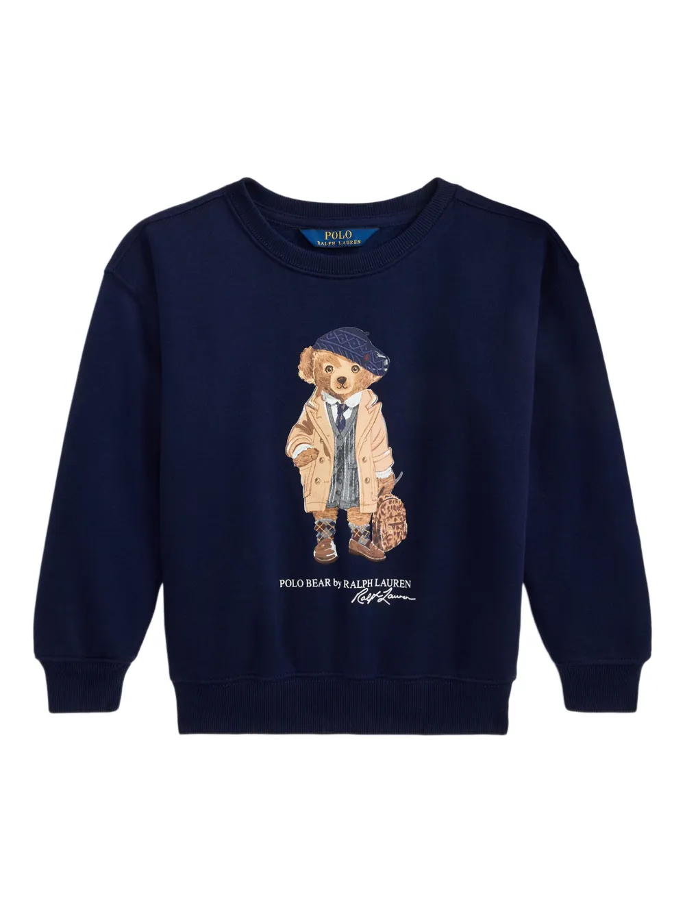 

Толстовка Polar Bear с круглым вырезом POLO RALPH LAUREN KIDS, синий