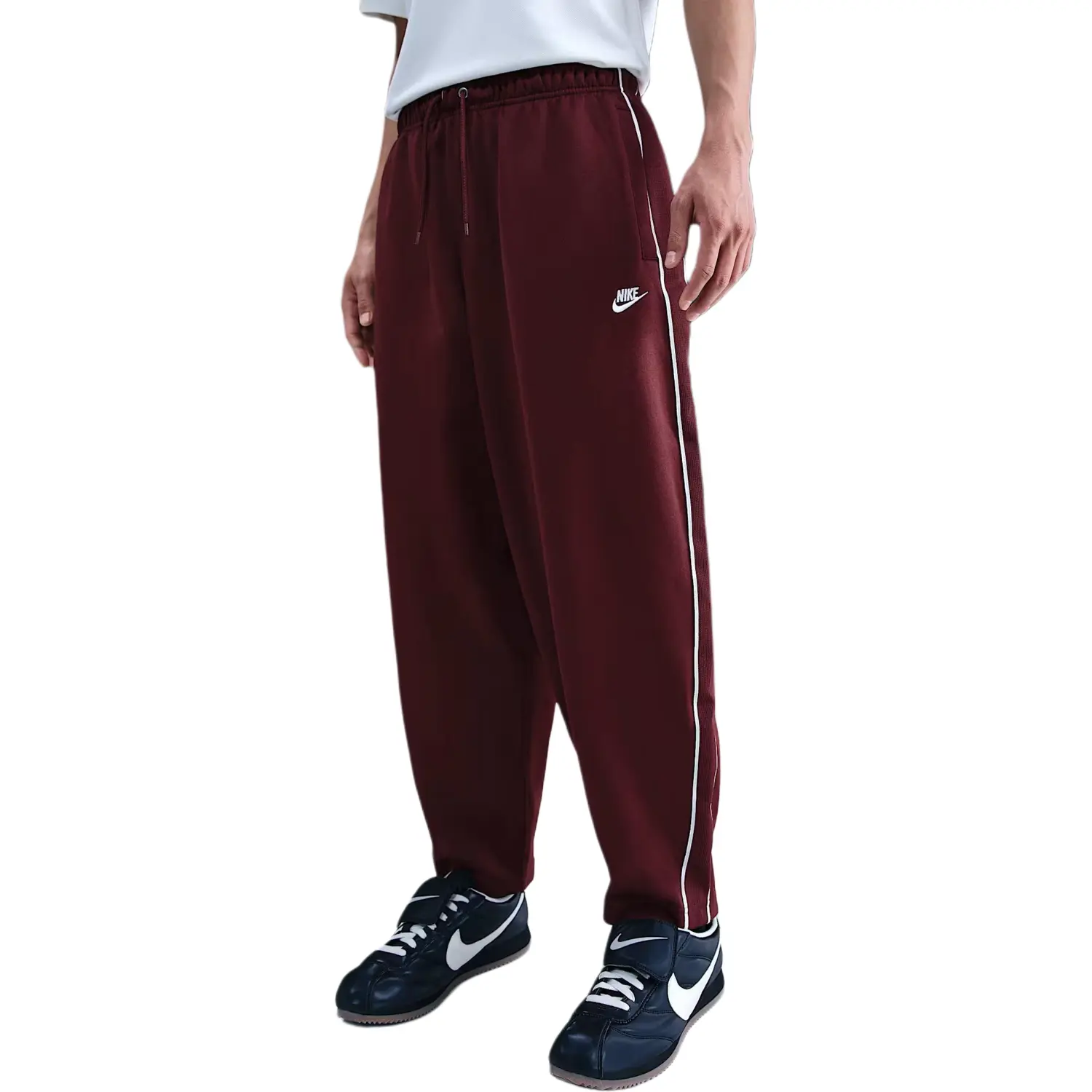 Спортивные штаны Club Knitted мужские Nike, красно-белый — фото 4