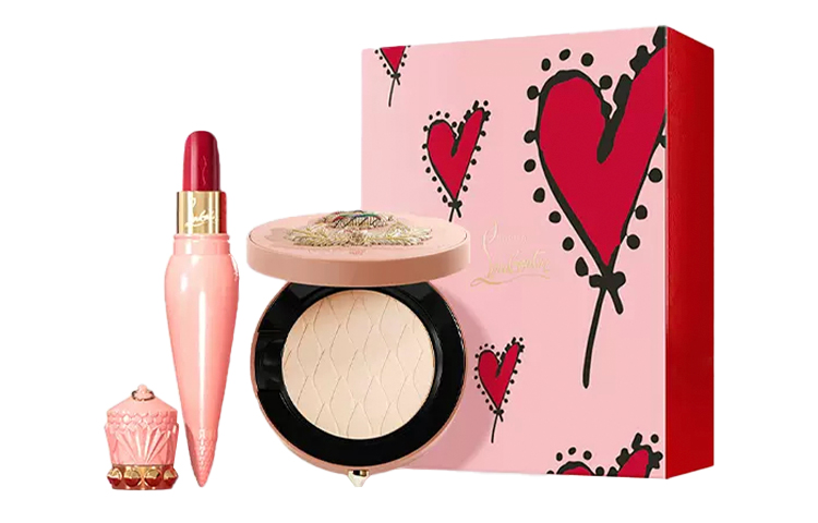 Набор косметический Christian Louboutin: помада 001G, 3,6г + пудра 10N Ivory Nude, 12 г — фото 2