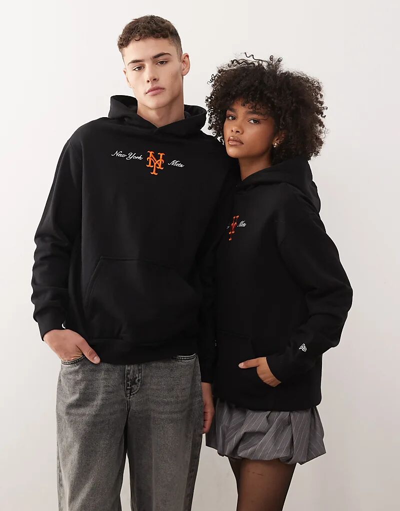 

Толстовка New Era NY Mets с крупным логотипом, черного цвета