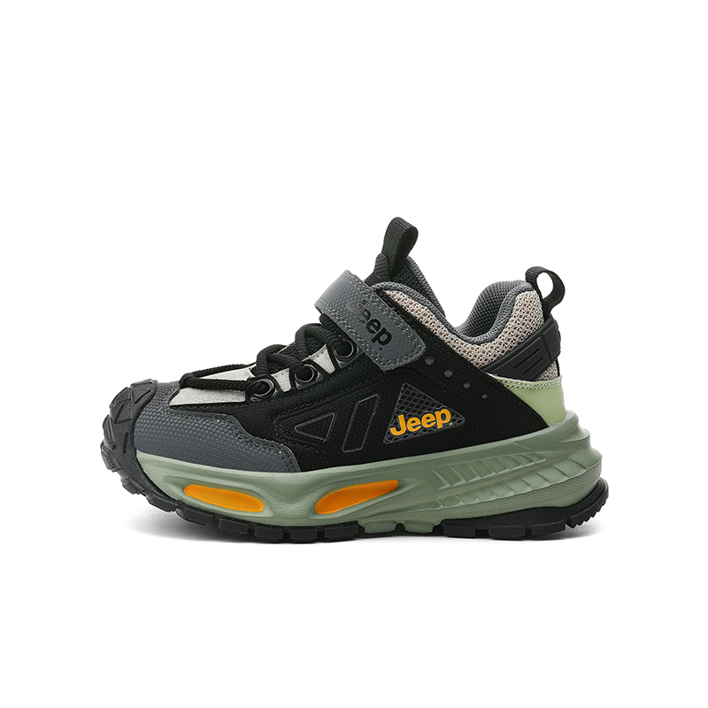 

Скользоустойчивые, износостойкие, дышащие, легкие амортизирующие детские повседневные кроссовки Kids' Jeep, шампань розовый