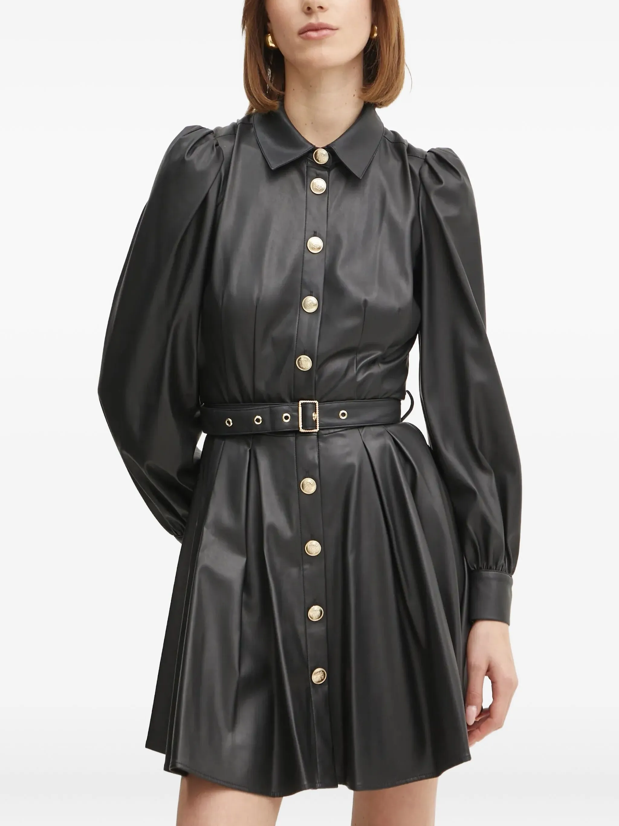 

Мини-платье Clio на пуговицах Marciano, черный