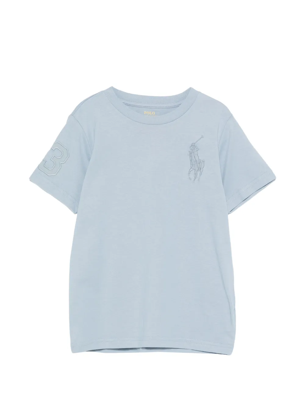 

Футболка с принтом Polo Ralph Lauren Kids, синий
