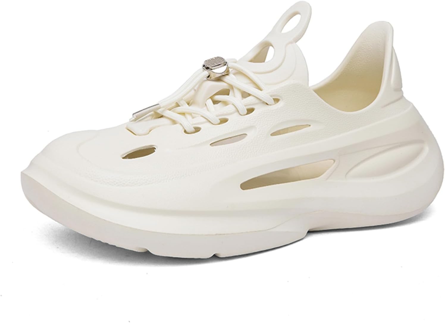 

Мужские модные слипоны FLIOZY с вырезами, спортивные кроссовки, дышащие туфли на шнуровке, прогулочные туфли, пляжные сандалии, бежевый