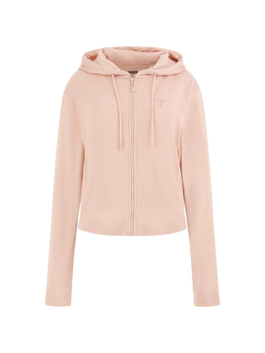 

Толстовка с капюшоном на молнии GUESS, розовый