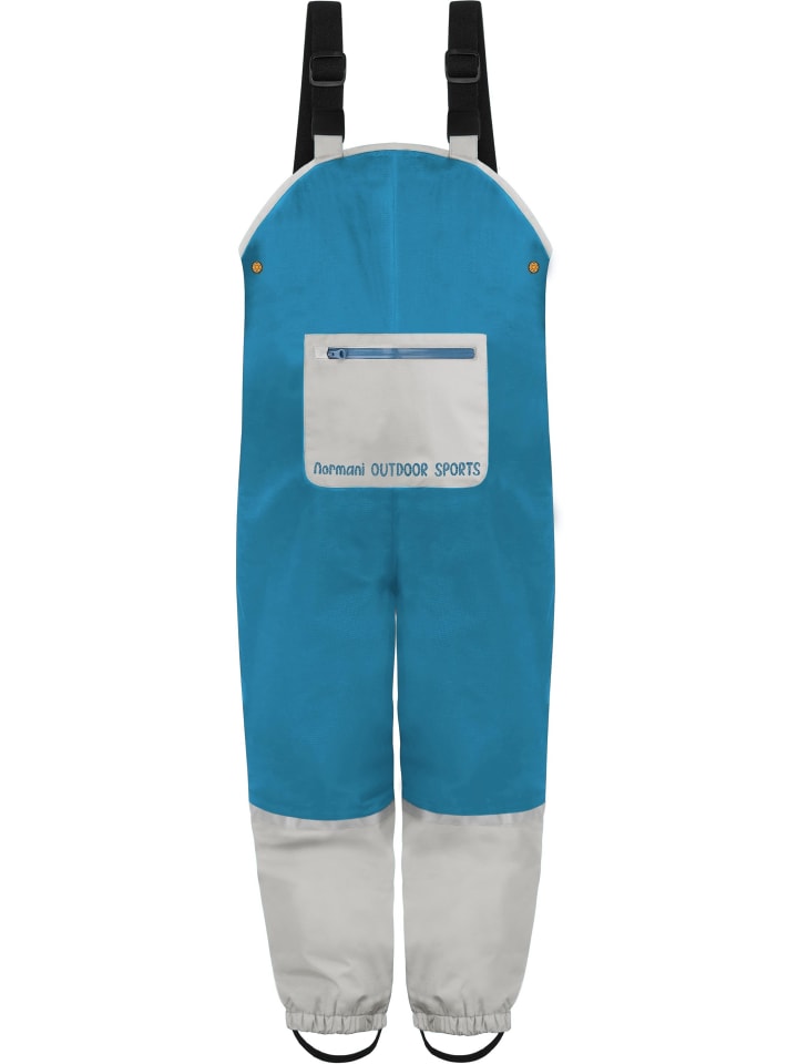 

Normani Outdoor Sports Детские непромокаемые штаны на подтяжках, Waller, темно-синего цвета