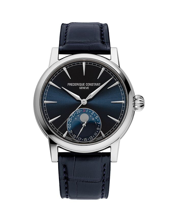 

Часы Frederique Constant Classic Moonphase Дата производства, 40 мм, синий