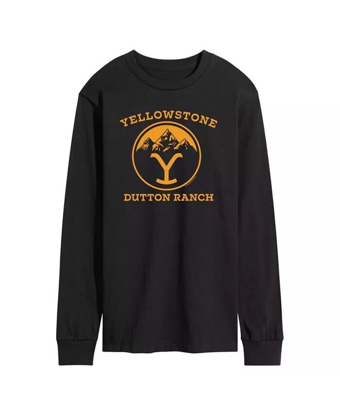 

Мужская футболка с длинным рукавом Yellowstone Y Mountains AIRWAVES, черный