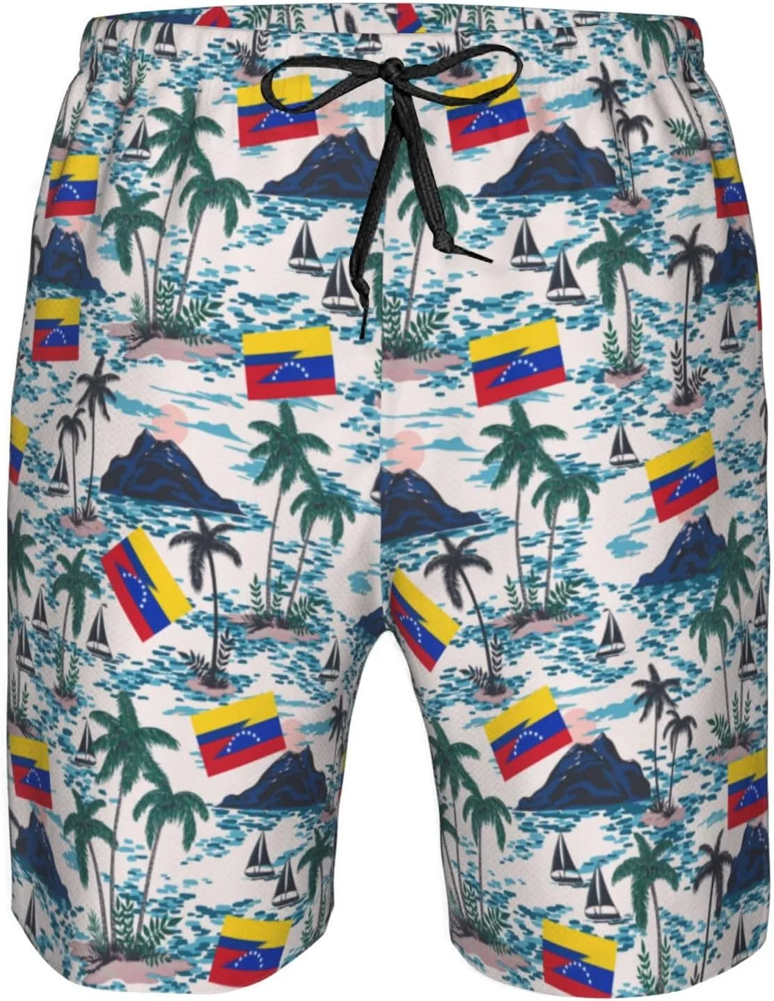Мужские плавки с флагом Венесуэлы и Колумбии Generic, белый